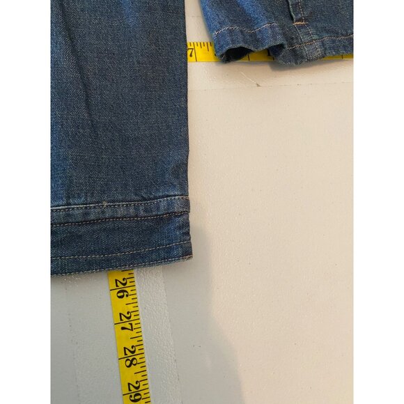 Sonoma Life+Style Denim Jean Jacket Button-Up Floral Lining Long Sleeve Medium - Picture 12 of 12